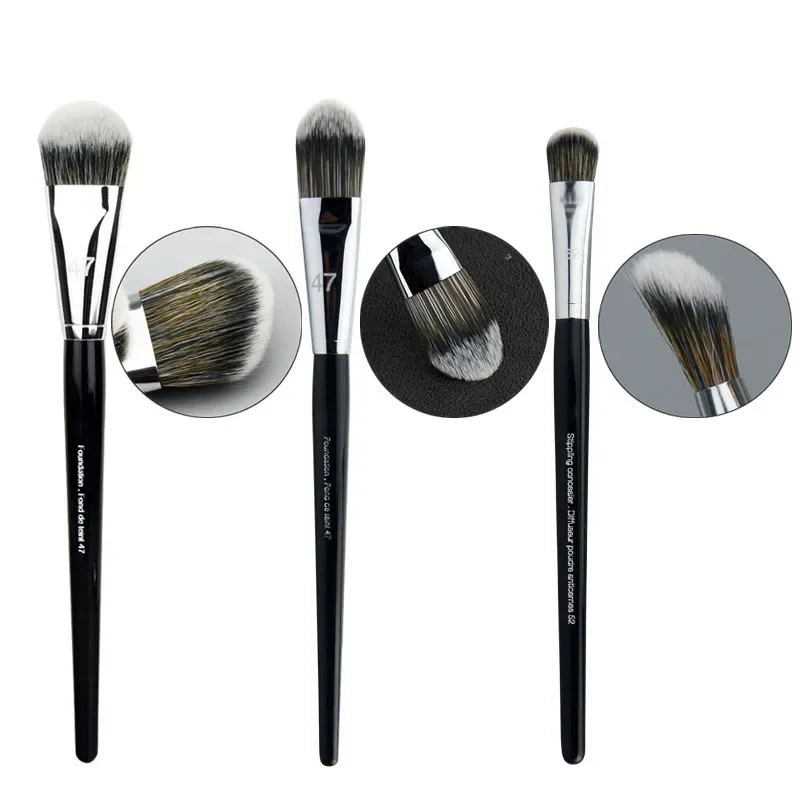 #52 Foundation Concealer Brush #47 Makeup Brushes Angled Broom Liquid Foundation Face Eye Shadow Makeup Tools brochas maquillaje