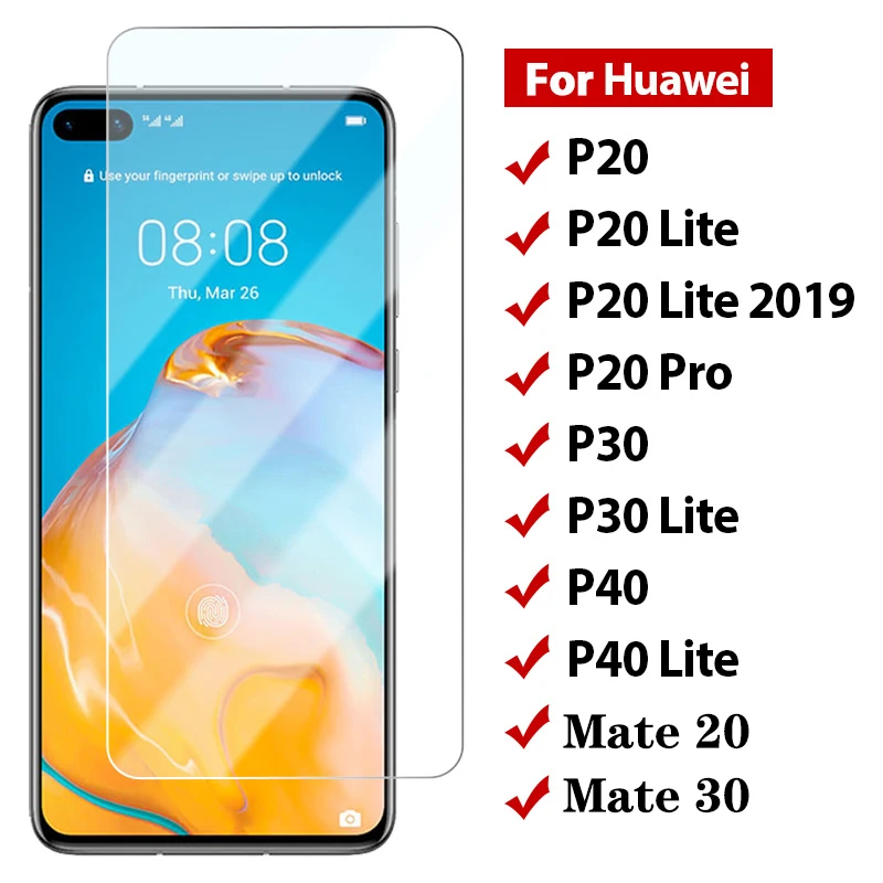

Закаленный чехол для телефона Huawei P30 P40 Lite P20 Pro, защитная пленка для экрана Huawai Mate20 30 P 20 P30lite P40light, стекло