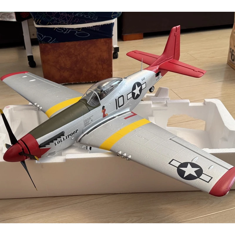 850mm P51 P-51D Mustang Vector PNP RTF RC Airplane Blue Arrows Model Aircraft Christmas Gift for Hobbyists P 51