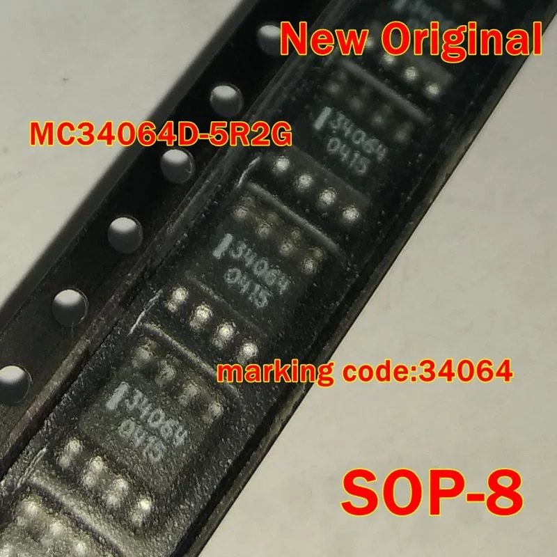

1Pcs to 100Pcs Mc34064D-5R2G Mc34064 Sop-8 New Original Marking Code:34064 Undervoltage Sensing Circuit