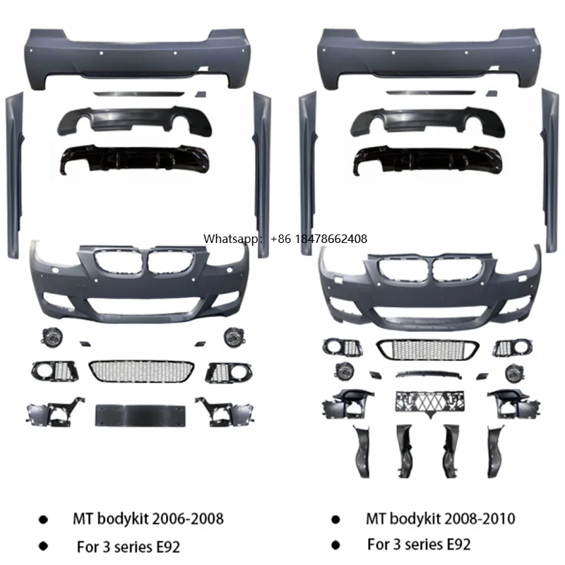 

2025 New Upgraded E92 M-tech Style Body Kit for 3 Series 2006-2012y E93 Upgrade Car Bumpers Car Accessories Auto Parts