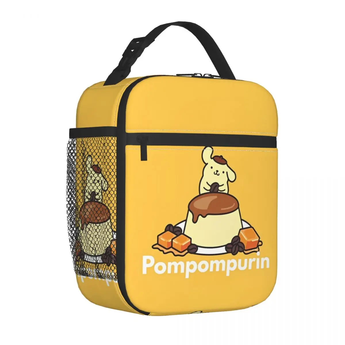 Pom Pom Purin Pudding Insulated Lunch Bags Thermal Bag  Lunch Container Portable Lunch Box Tote Men Women Work Travel