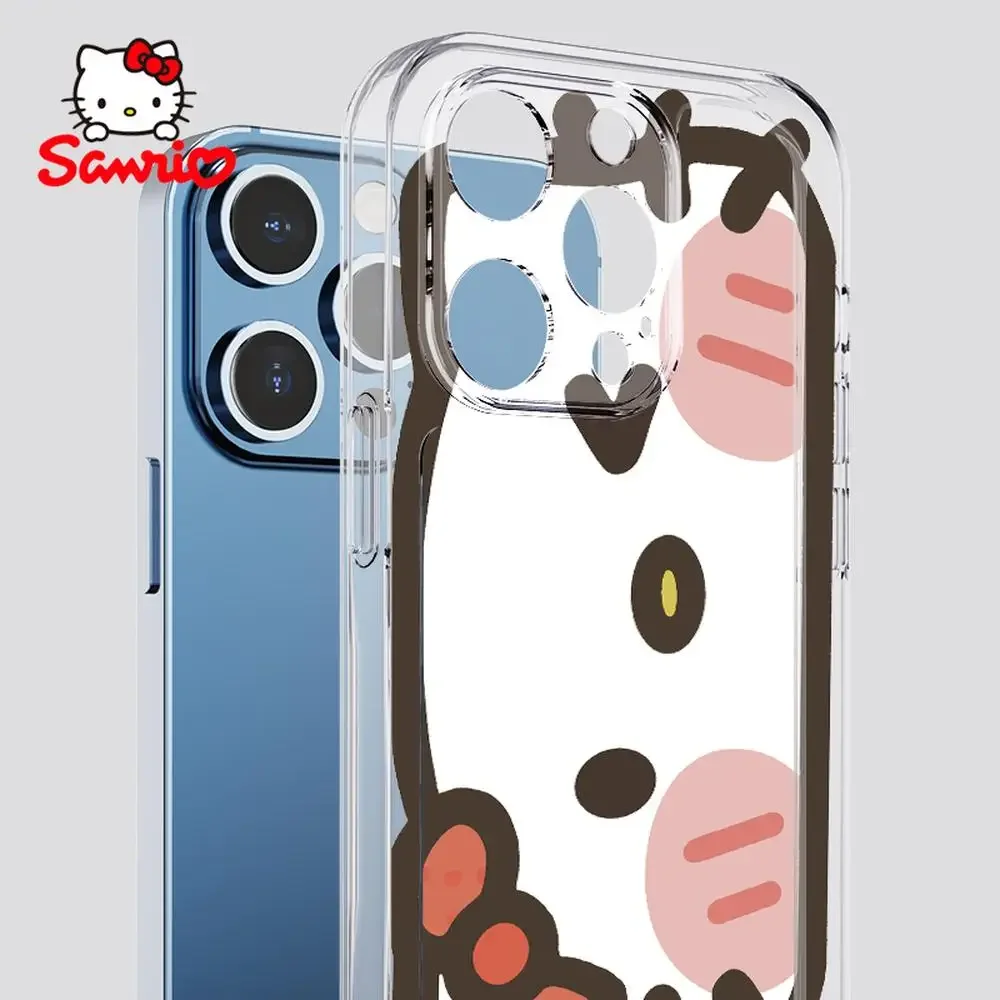 

Чехлы для телефонов Sanrio Kt, защита от падения, Iphone 16/15/14/13/12/11, женский чехол для iPhone Sanrio Hellokitty, аксессуар с героями мультфильмов