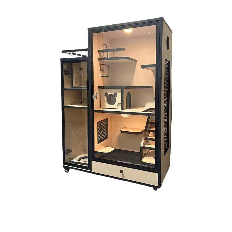 

Chinchilla cabinet cage solid wood ecological board pet air conditioner cabinet