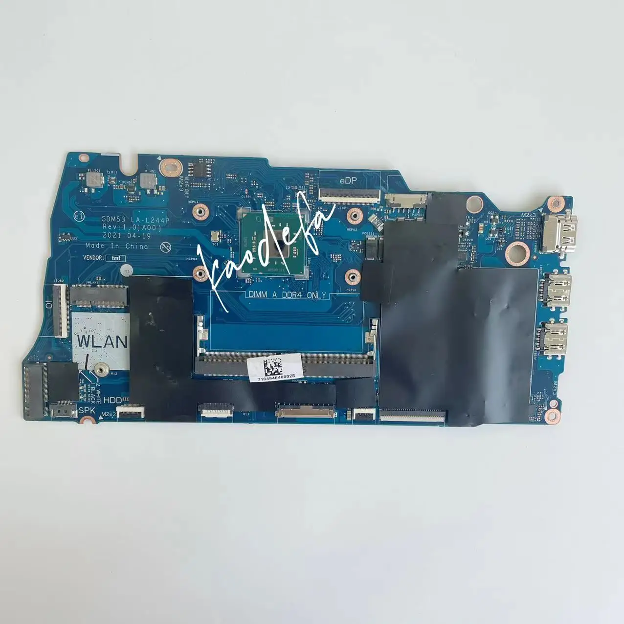 Imagem -03 - Placa-mãe Gdm53 La-l244p para Dell Inspiron 15 3510 Laptop Cpu: N4020 Rev0 Cn0ncxc4 0ncxc4 Teste 100