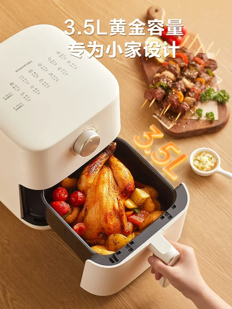 220V Multifunctional 3.5L Air Fryer for Home Use with Intelligent Steam and Oil-Free Cooking