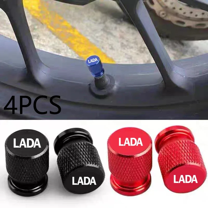 Car Wheel Tire Valve Caps Tyre Stem Covers Airdust Waterproof For Lada Niva Vesta Samara Kalina Largus Priora Xray Granta