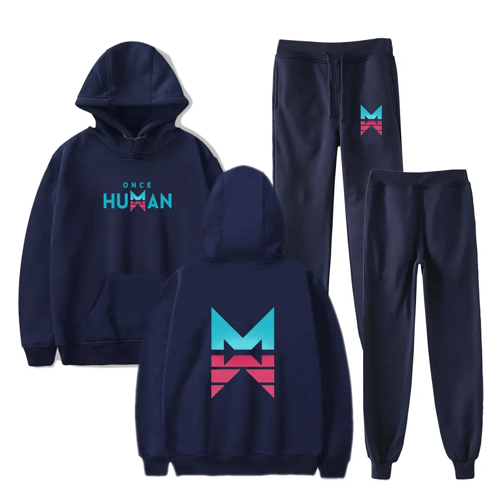 Once Human  merch cosplay game Hooded Suit  Drawstring Pocket Sweatshirt  Men/women Pullover