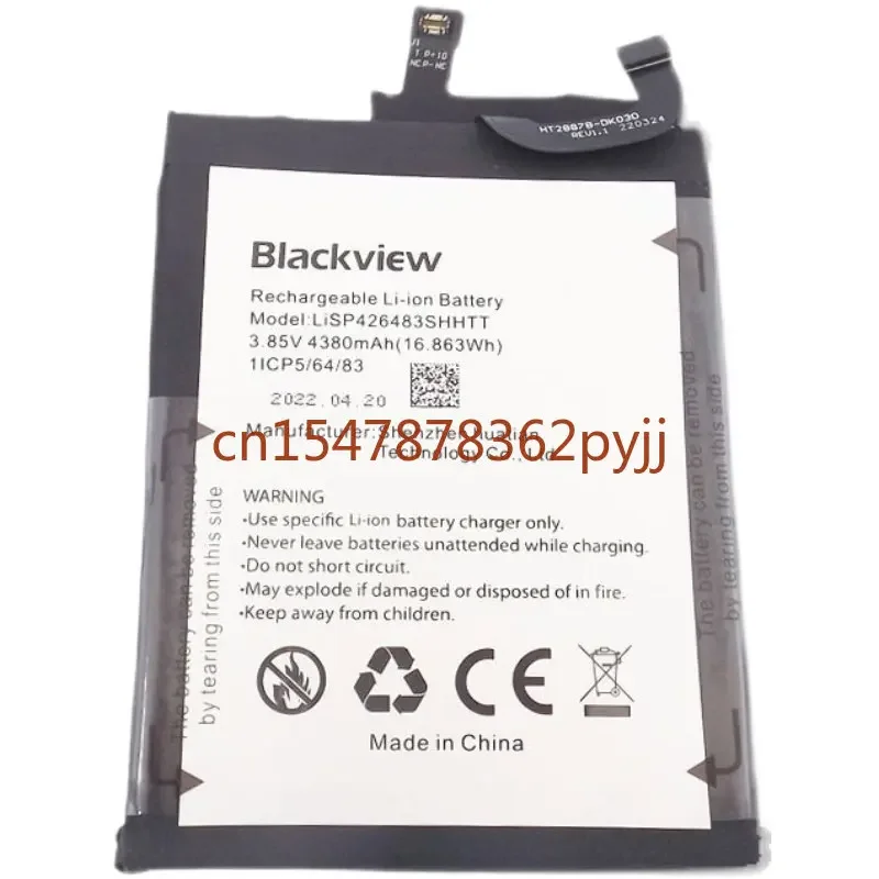 

2022 production date for Blackview A95 battery 4380mAh Long standby time High capacity for Blackview LiSP426483SHHTT battery