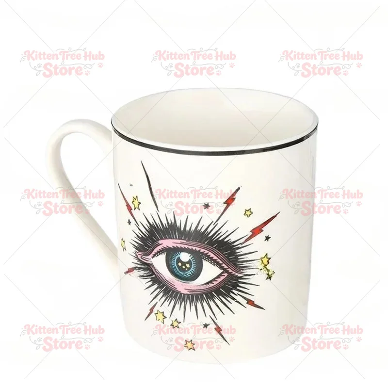 Large Capacity Ceramic Coffee Cup Creative Mug Women Household Student Couple Milk Cup