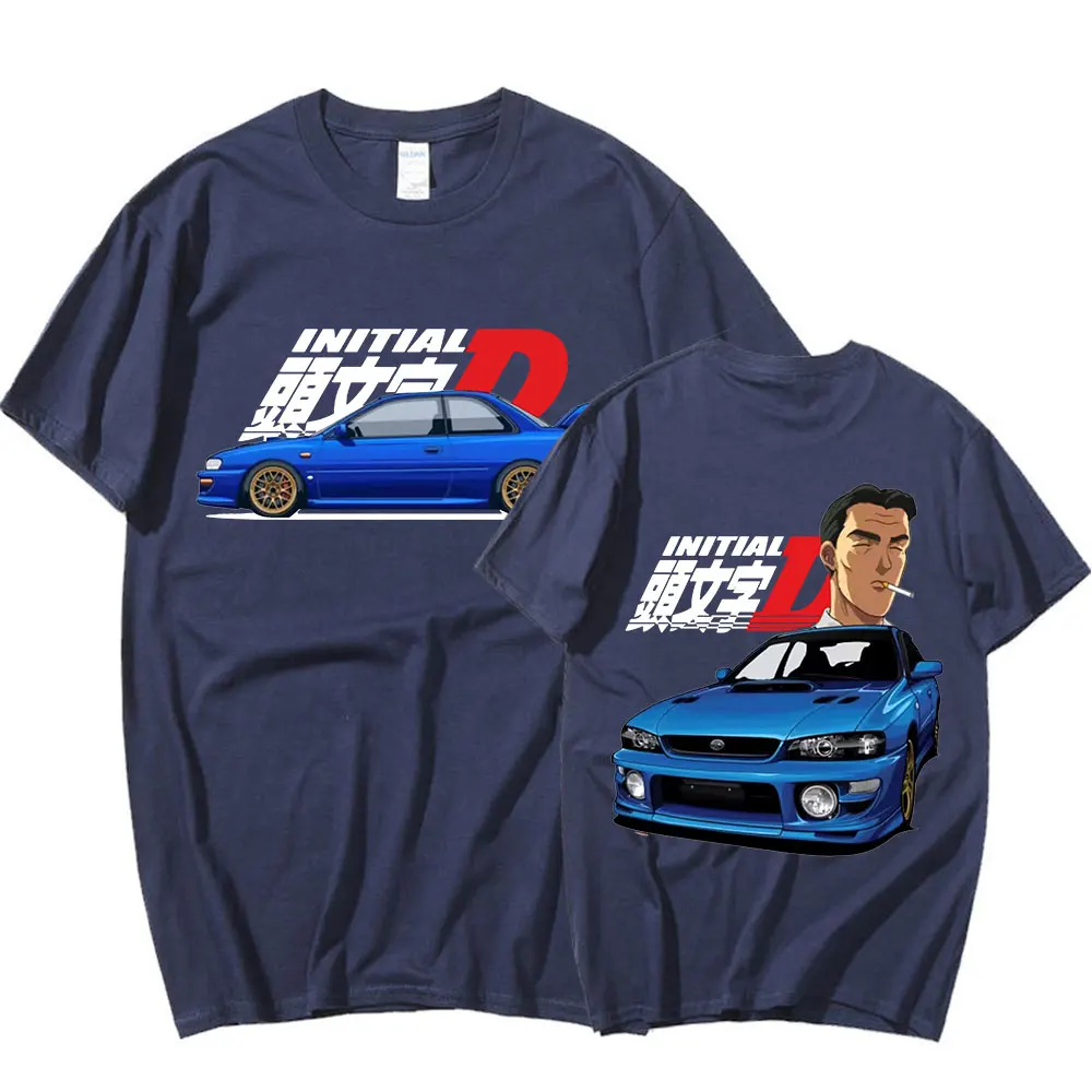 Anime Drift AE86 Initial D T-shirt Takumi Fujiwara R34 Skyline JDM Racing Car T Shirts Men Summer Casual Short Sleeve T Shirt
