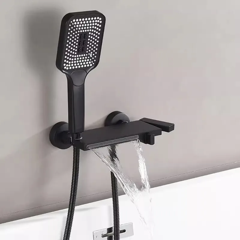 

Shower Faucet Chrome Bathroom Foldable Shower Faucet set White Brass Tuqiu Gray Bathtub Set Hot & Cold Black Bathroom