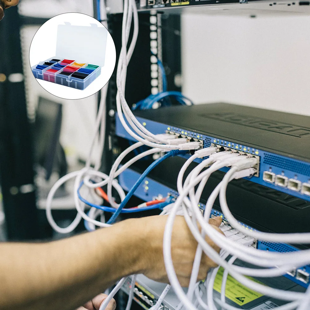 

750Pcs Heat Shrink Tubing Set Flame Retardant Assorted Sizes Colorful Electrical Wire Wrap Heat Shrink Tubes Kit for Wire Repair