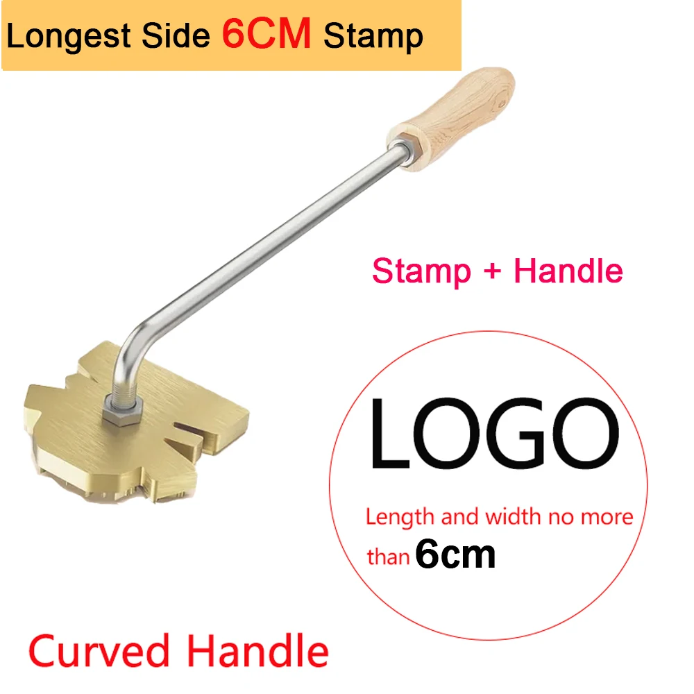 Personalisierter Brandstempel mit LOGO für Holzbearbeitung, Steak, BBQ, Lederhandwerk, Messing-Heizwerkzeug, DIY Steak, Burger, Holz