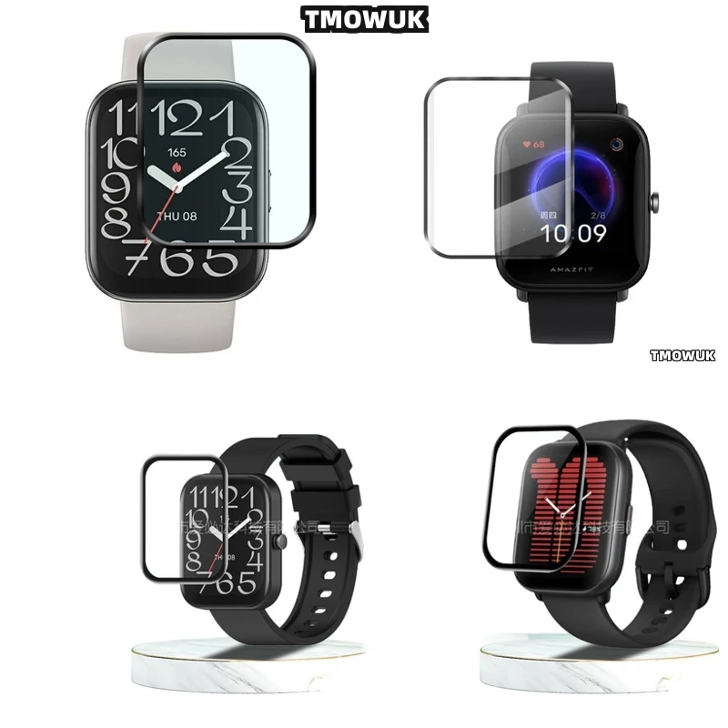 

For Amazfit BIP 3 5 6 U Pro Active Unity GTS 2E 2 3 4 MINI - Scratch - Resistant Soft Flexible Screen Protective Film - 3D Curve