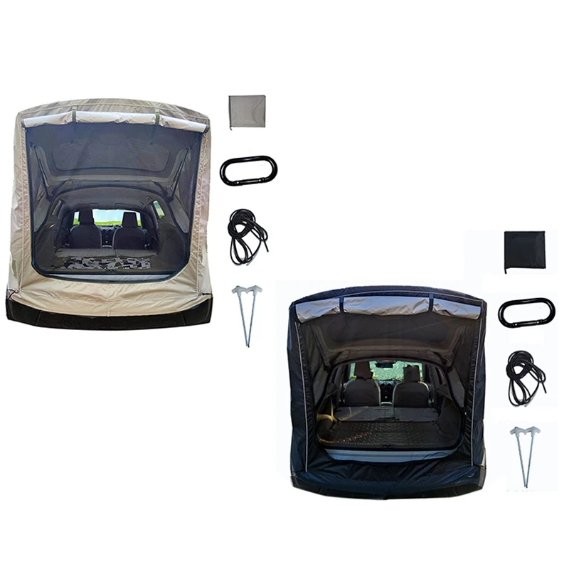 Car Trunk Tent SUV Universal Self-Driving Car Tail Extension Tent Outdoor Camping Rain And Sun Shade Awning Tent