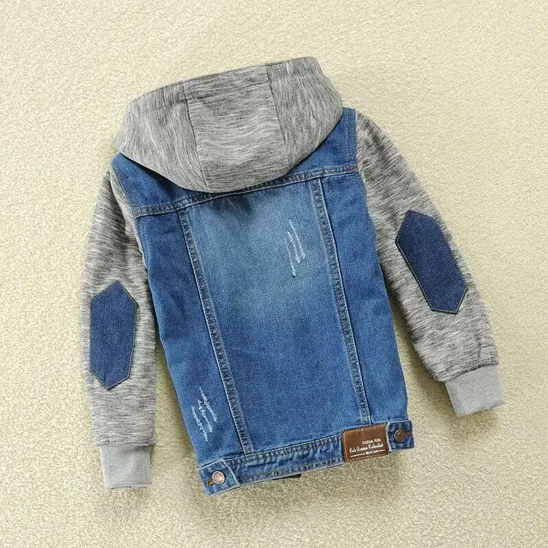 2024 Spring Boys Coat Denim Jackets for Girls Baby Coat Boy Hooded Jacket Baby Denim Jacket Children\'s Clothing Kids Jacket Tops