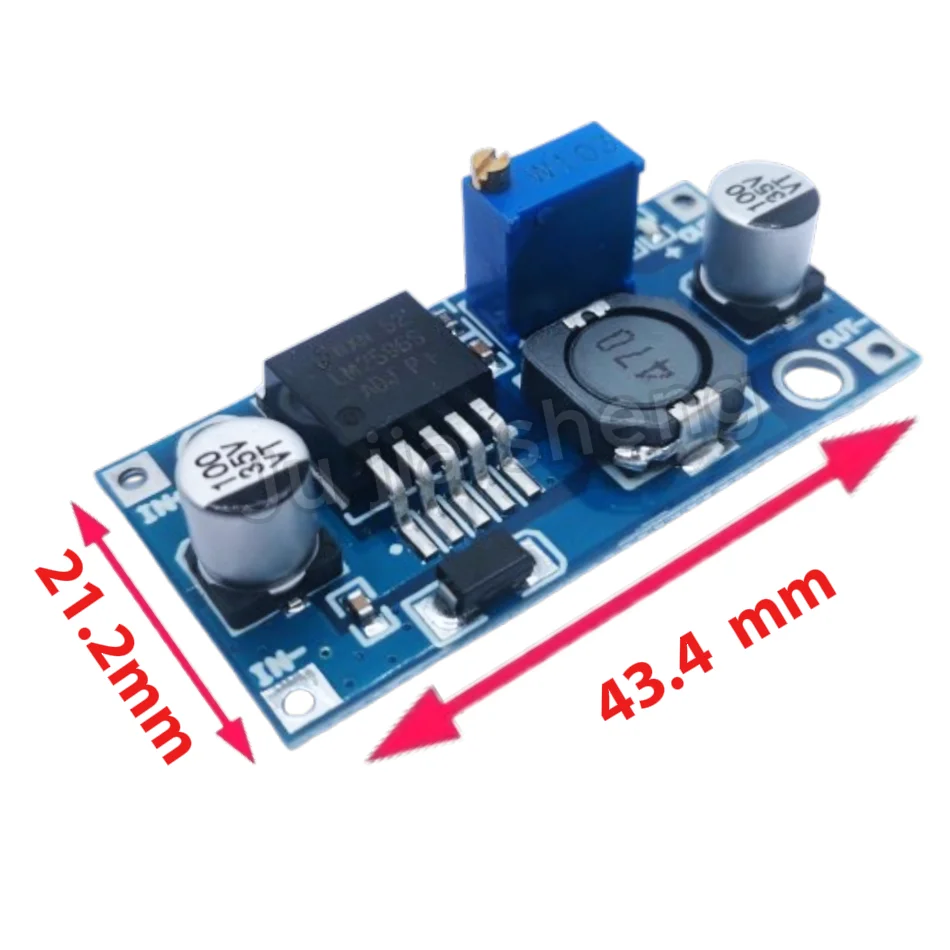 1-10 (pcs) LM2596 DC-DC adjustable step-down power supply module 3A adjustable step-down module regulator 24V to 12V 5V 3V