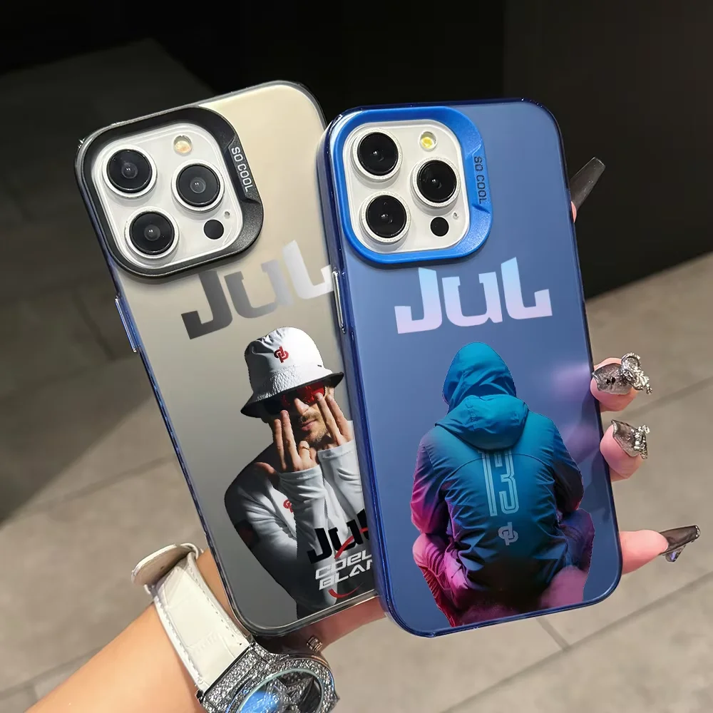 Coque de téléphone Rappeur JuL C'est Pas Des Lol, étui à amortisseurs pour IPhone 17 Air 16 e 15 14 13 12 11 Pro Max Plus Min SE 2020 2022