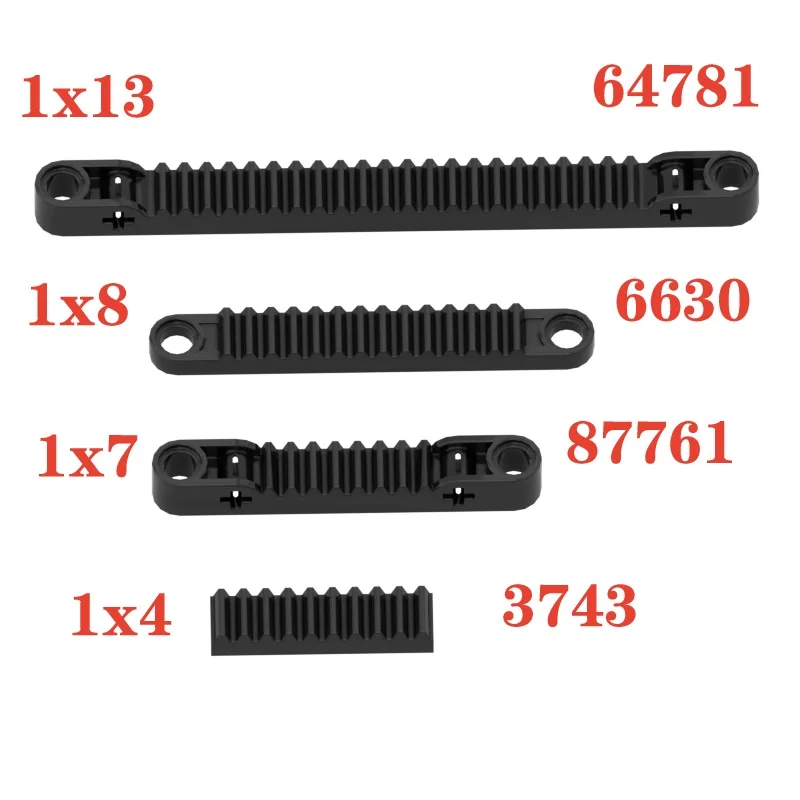 

1pcs 64781 87761 6630 3743 Gear Rack Holes Bricks Collections Bulk Modular Toy For Technical MOC DIY Buildings Blocks Compatible