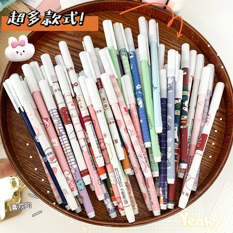 50PCS  Creative and Cute Pulling Hat Unisex Pen INS High Beauty Student 0.5 Full Needle Tube Unisex Pen Student Pen Wholesale