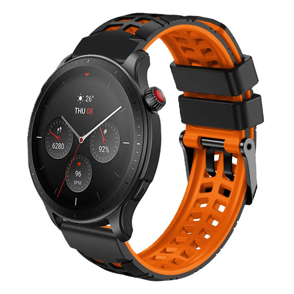 سوار ساعة سيليكون لـ Huami Amazfit ، الرياضة ، سوار المعصم ، GTR 4 ، 3 Pro ، ستراتوس 3 ، 2 ، 2e ، GTR4 ، سوار 22 ، 47