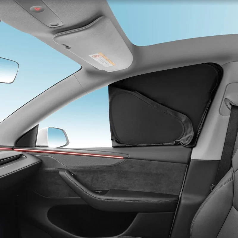 

For TESLA MODEL Y 2021-Present Car Black Window Privacy Sunshade Auto Anti-UV Heat Insulation Protect Cover Interior Accessory