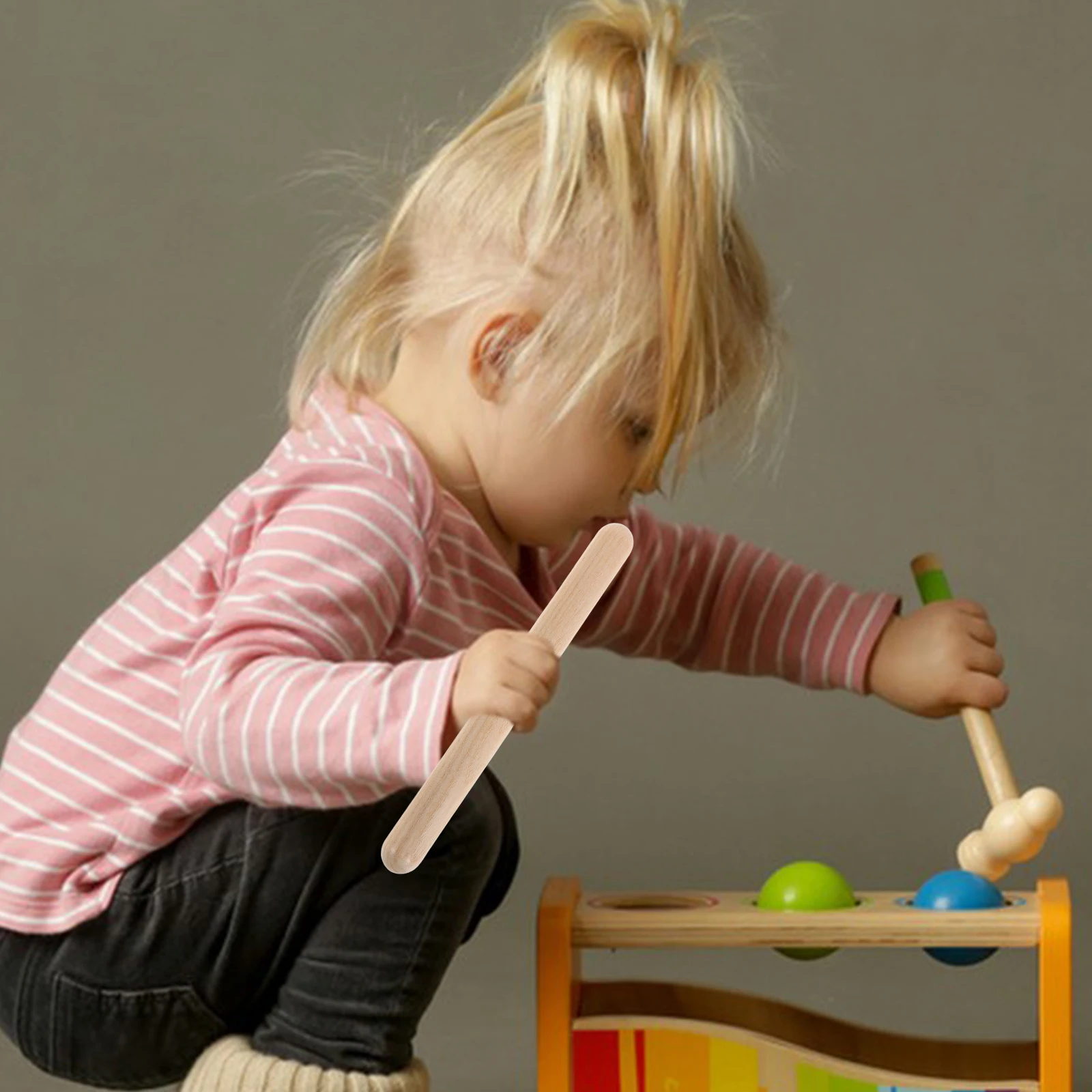 

4 Pairs Percussion Children’s Music Accessories Khaki Kids Musical Toys Fitness