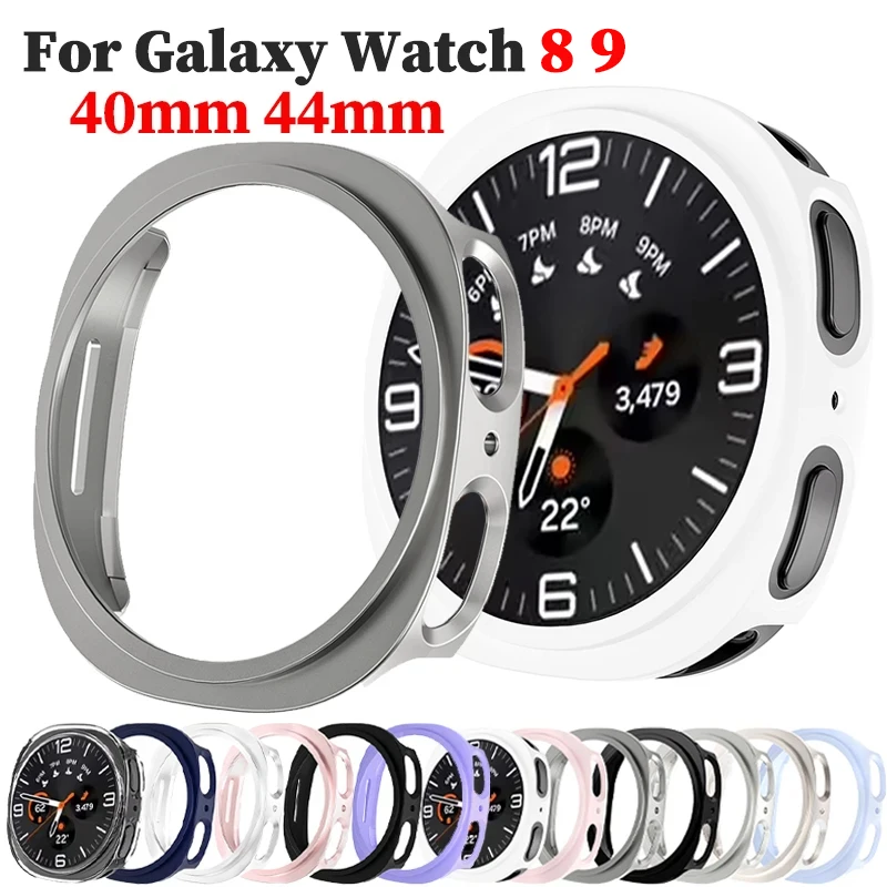 Schutzhülle für Samsung Galaxy Watch 8 9 Harter PC-Stoßfänger Ohne Displayschutzfolie für Galaxy Watch 8 9 40mm 44mm Abdeckung Zubehör