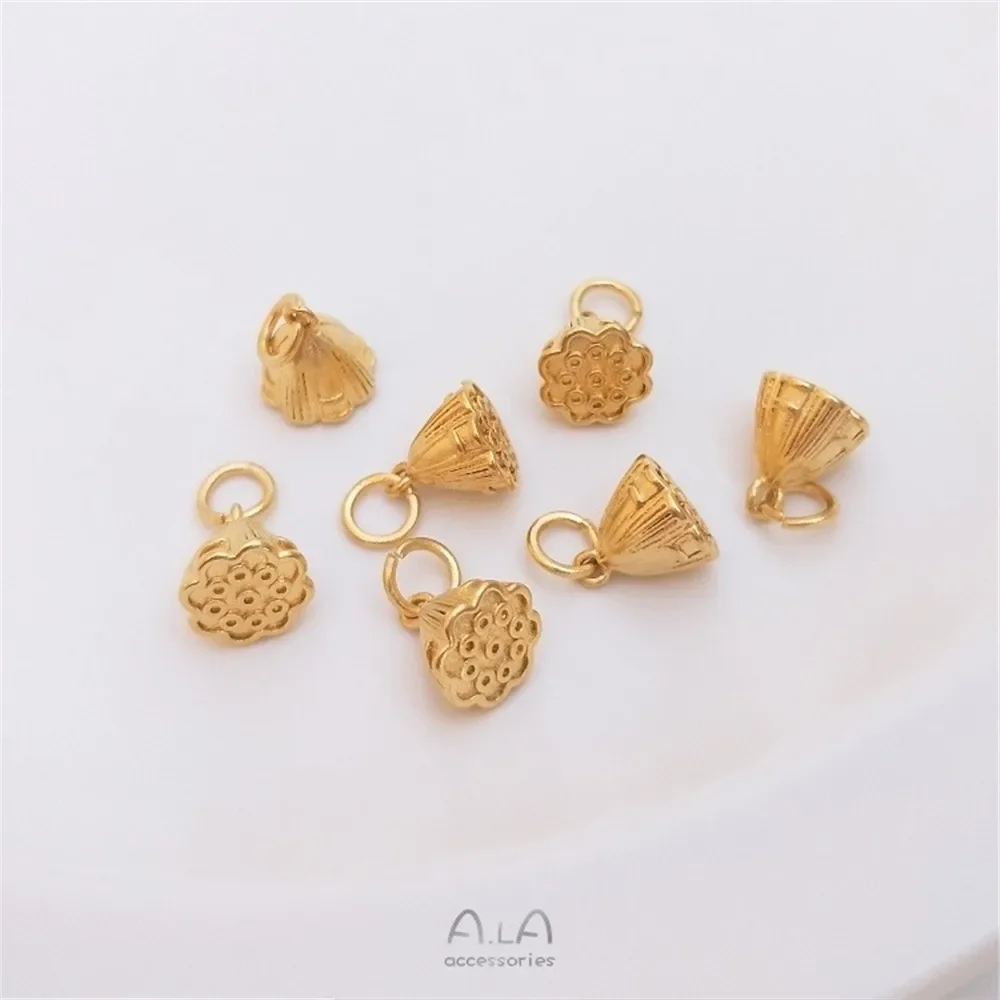 Liontin Lotus emas Vietnam, Aksesori liontin Gelang Diy buatan tangan K118