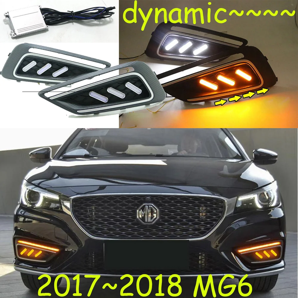 

Автомобильная фара на бампер, лампа для дневного света MG6, 2017 ~ 2018y, автомобильные аксессуары, дневной свет MG6, противотуманная фара