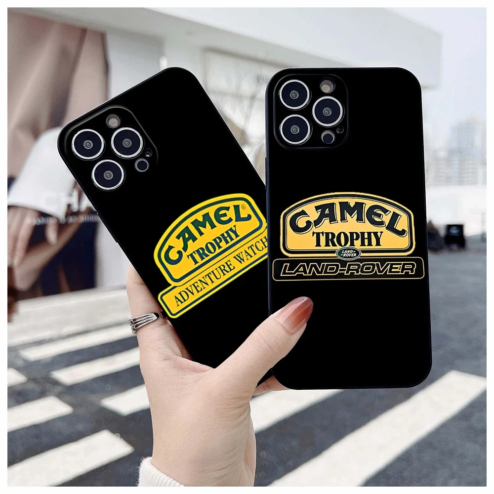 For IPhone 15 Camel Trophy Land Rover Phone Case for IPhone 12 13 14 Pro XR XS MAX 14 Plus SE 13 Pro Iphone Black Covers