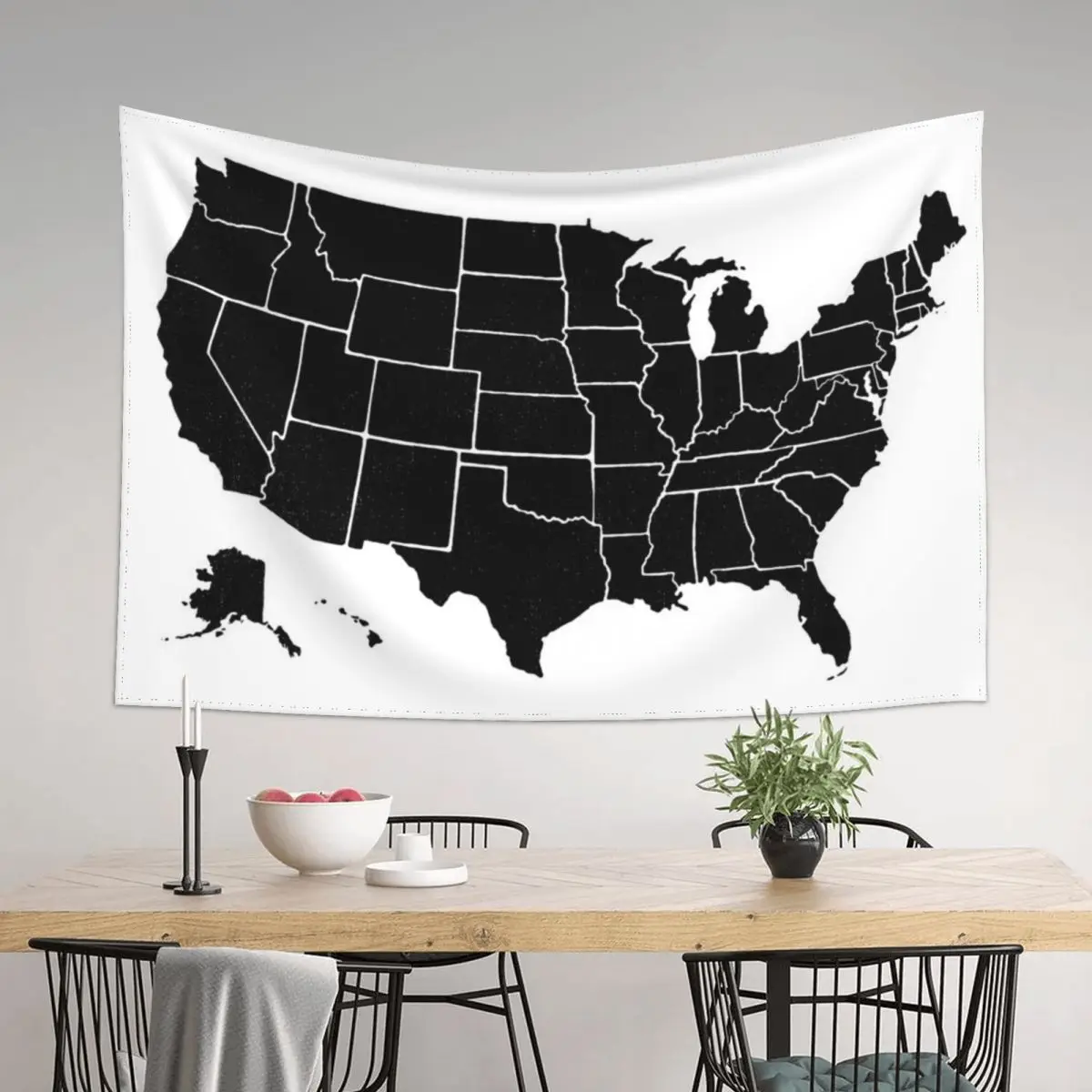

Simps United States Map Tapestry Mushroom Decoration Bedroom Home Decoration Wall Decoration Tapestry
