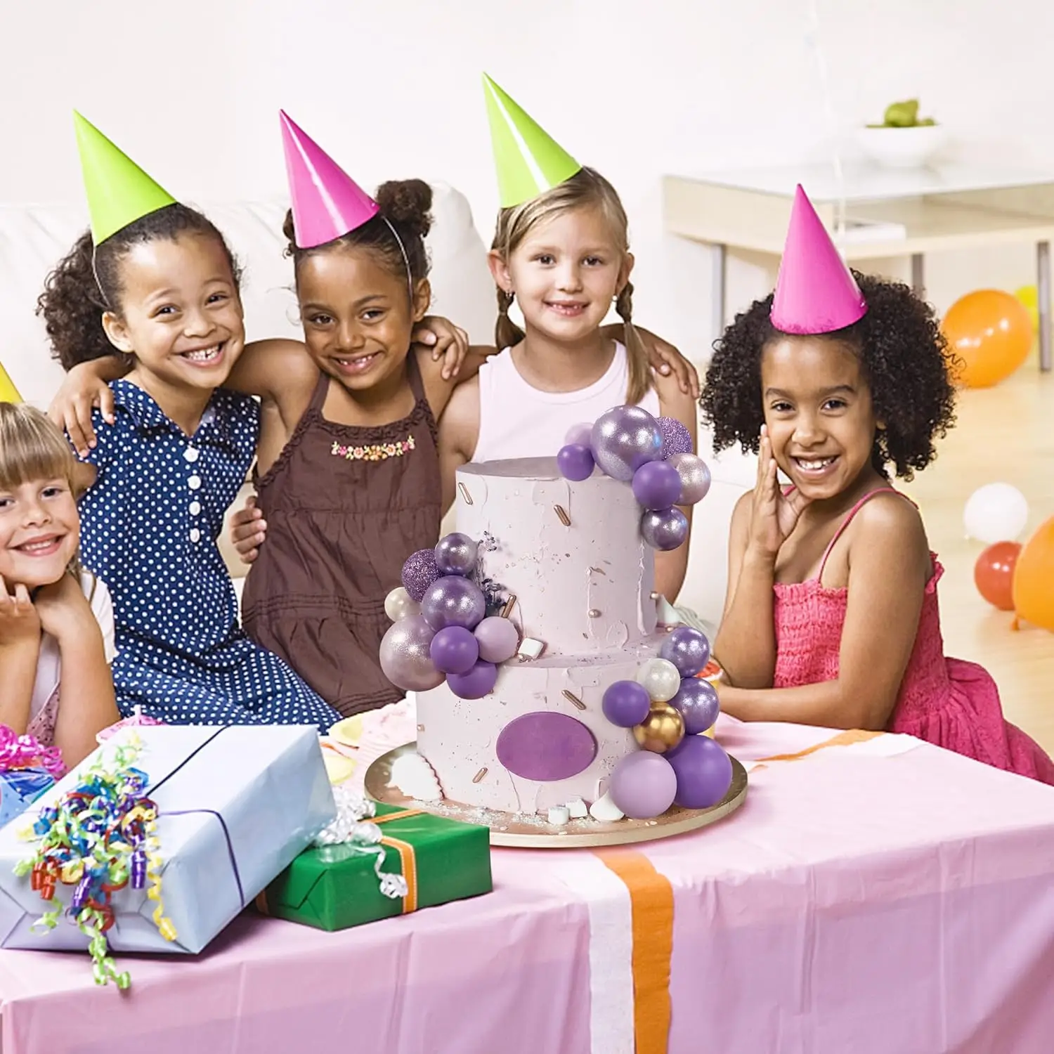 56 Stück Kugel-Kuchen-Picks, bunter kugelförmiger Kuchenaufsatz, Perlenkugeln, Cupcake-Kucheneinsatz-Aufsatz für Hochzeit, Geburtstag, Party – Detail 36