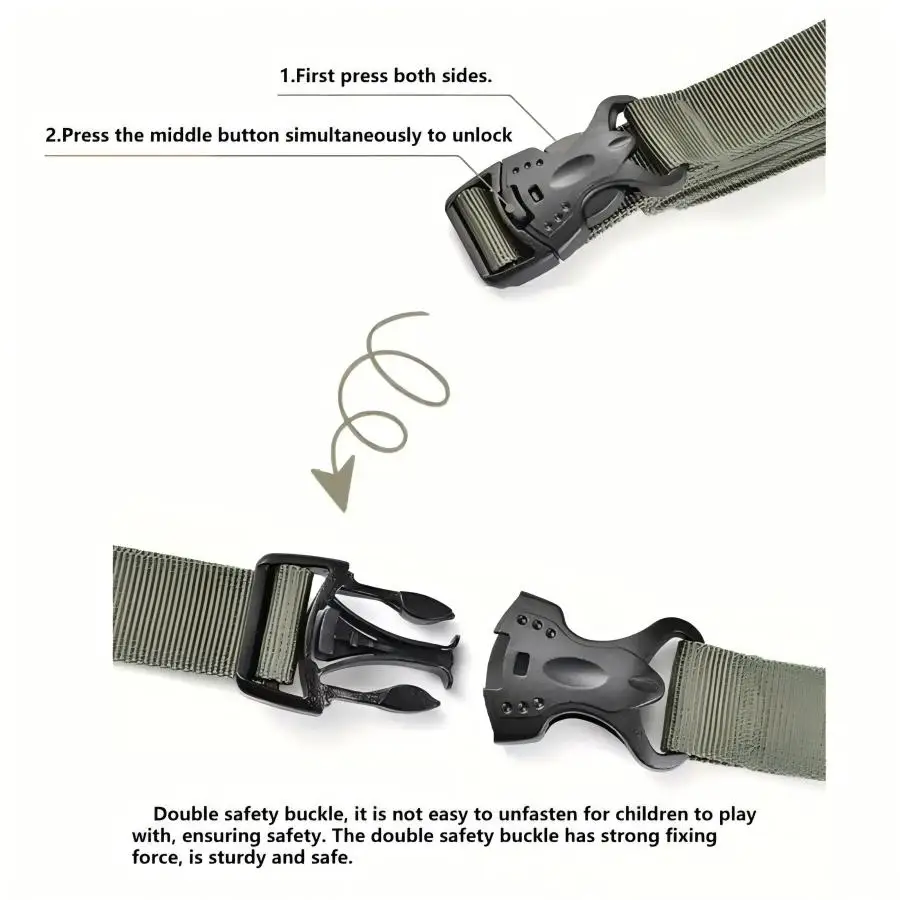 2/4 Stück Outdoor-Reisegurte, strapazierfähige Nylon-Ladungssicherungsgurte, Gepäckgurte, Camping- und Wander-Ladungssicherungsgurte mit Schnalle – Detail 1