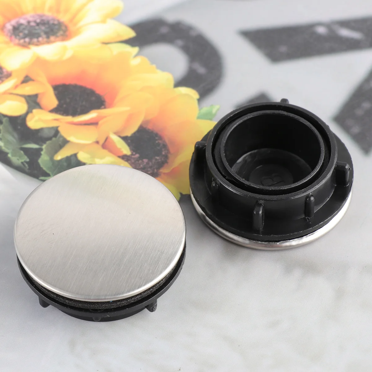 

2pcs Stainless Faucet Tap 25 30mm Leak Proof Accessories Basin Soap Sink Accessories Hole Sink Hole Cover Cover
