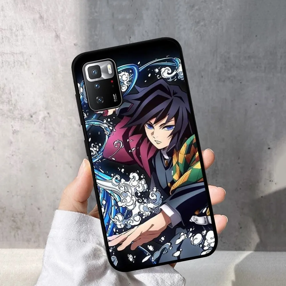 Anime Demon Slayer Sanemi Phone Case For Redmi Note 4 X 5 A 6 7 8 T 9 9S 10 11 11S 11Epro Poco M3 pro