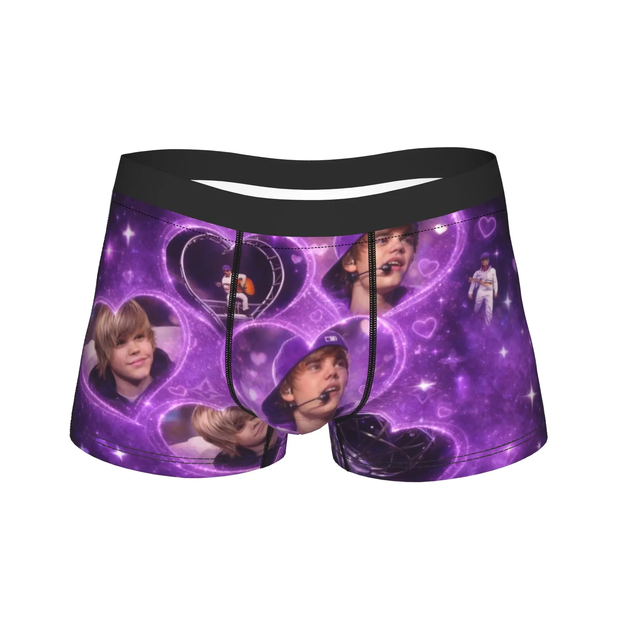 

Justins Biebers Underwear Man Shorts Briefs Comfortable Boxershorts High Quality Printing Large Size Panties