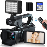 KOMERY 6K Youtube Video Camera Live Stream Camorder WIFI Webcam 64MP UHD Camera 18X Zoom 4.0\