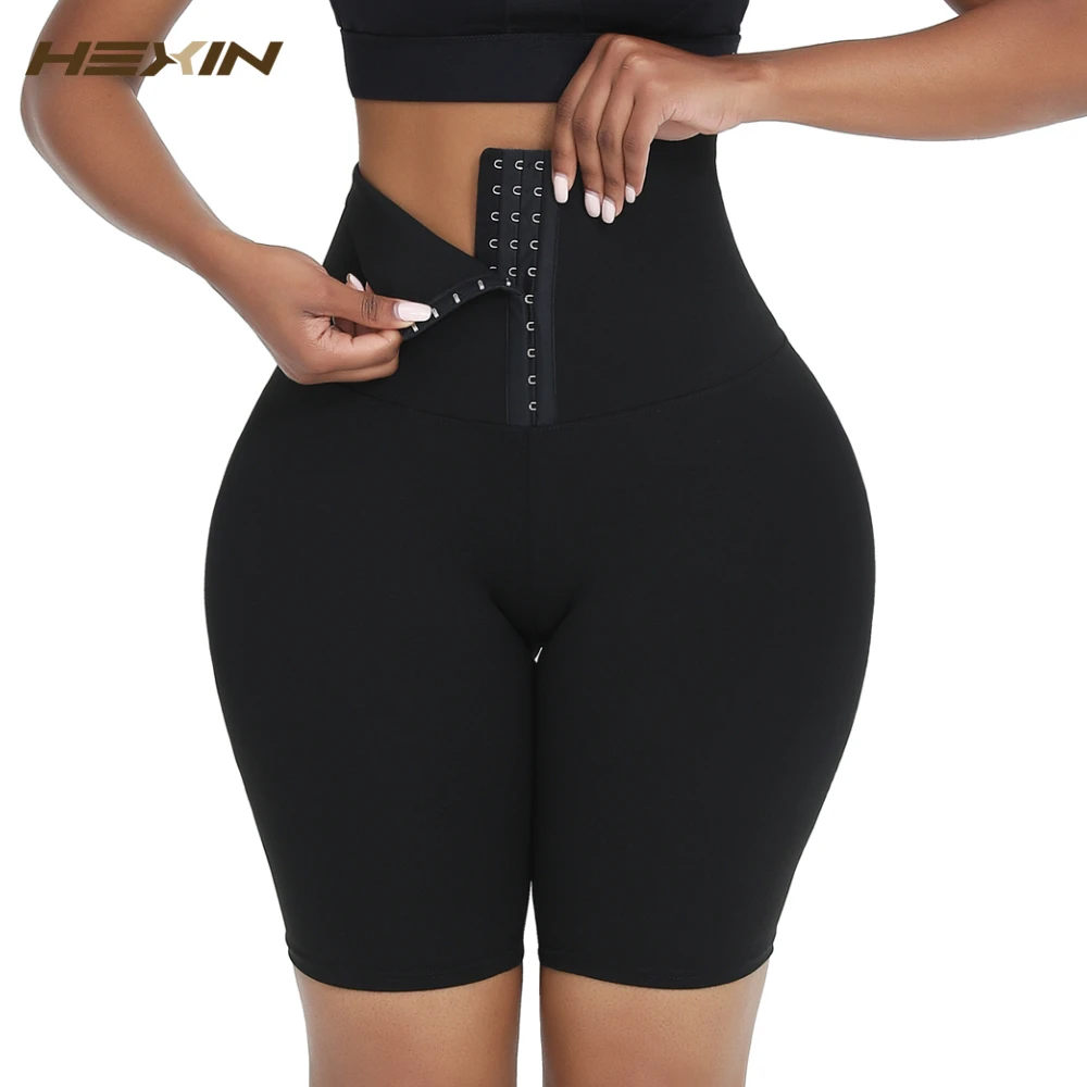 

Seamless Leggings Mid-Thigh Shorts Waist Trainer Body Shaper Push Up Leggings Gym Yoga Slimming Pants Thigh Slimmer Shapewear