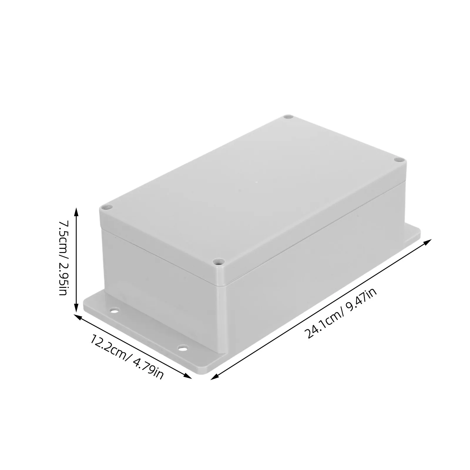 Fire Resistant Waterproof Outdoor Junction Box IP65 Rated Plastic Electrical Enclosure for Wiring Protection Garden Patio