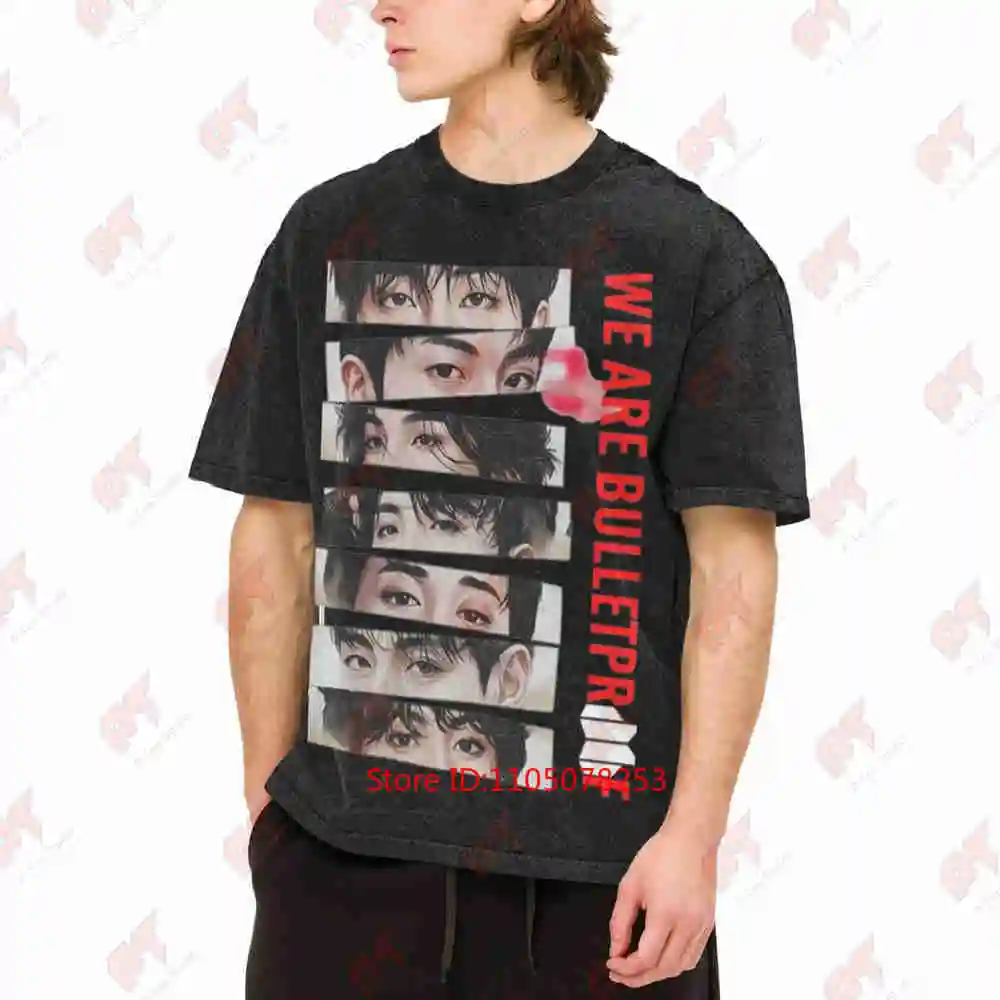 0T7 2026 Comeback Concert Kpop Forever Vintage Washed Tee Pure Cotton T-Shirt