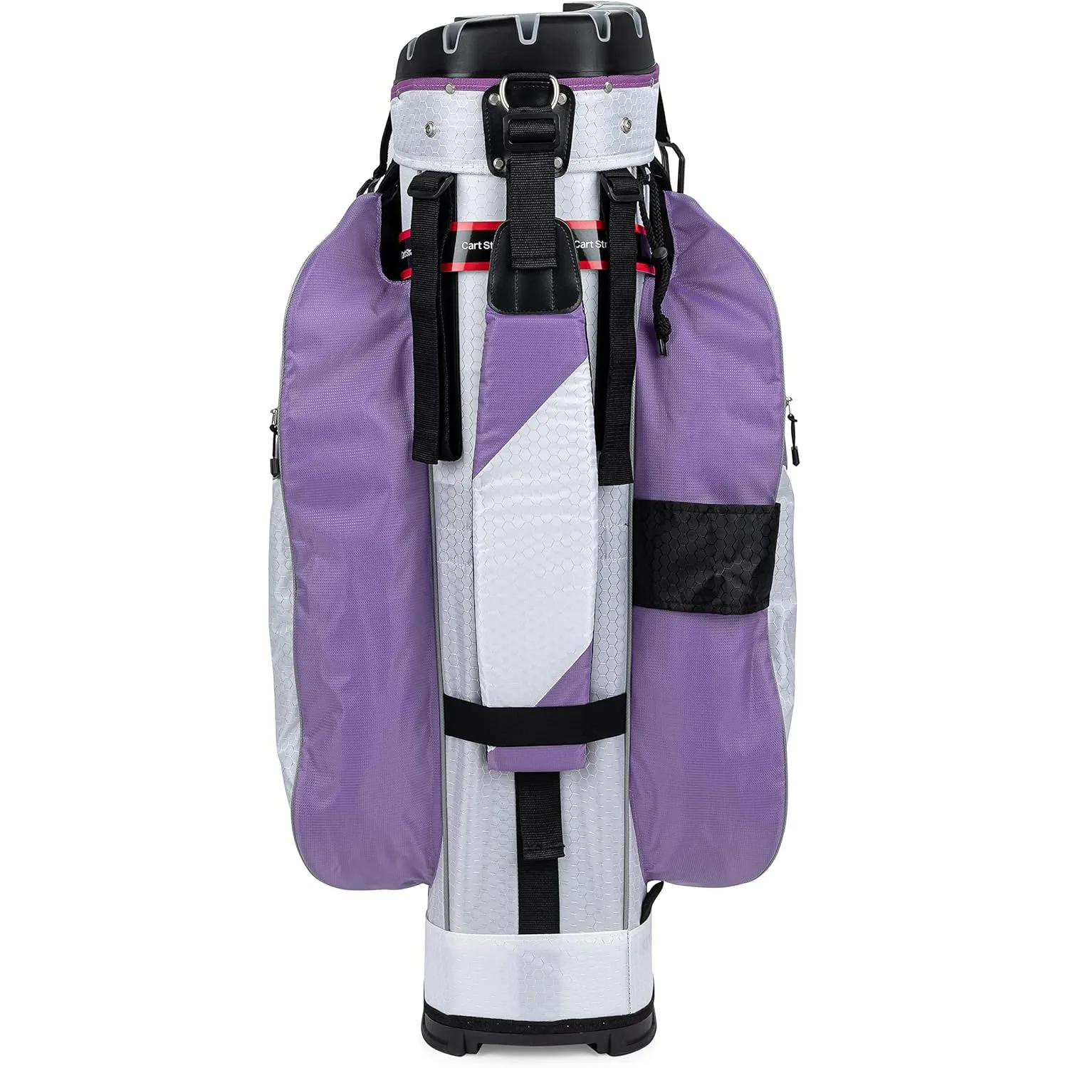 Club 3rd Generation Club Lock Organizer Golf Cart Bag with 14 Way Anti Rattle Divider Top- Free Snap