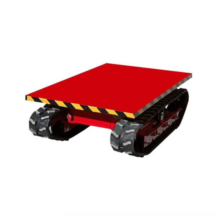 

High-quality rubber electric remote control crawler flatbed truck