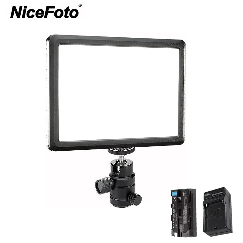 NiceFoto SL-150A 15W on -camera светодиодный Video светильник Bi-color 3200-6500K Panel светильник Photo Studio Lamp