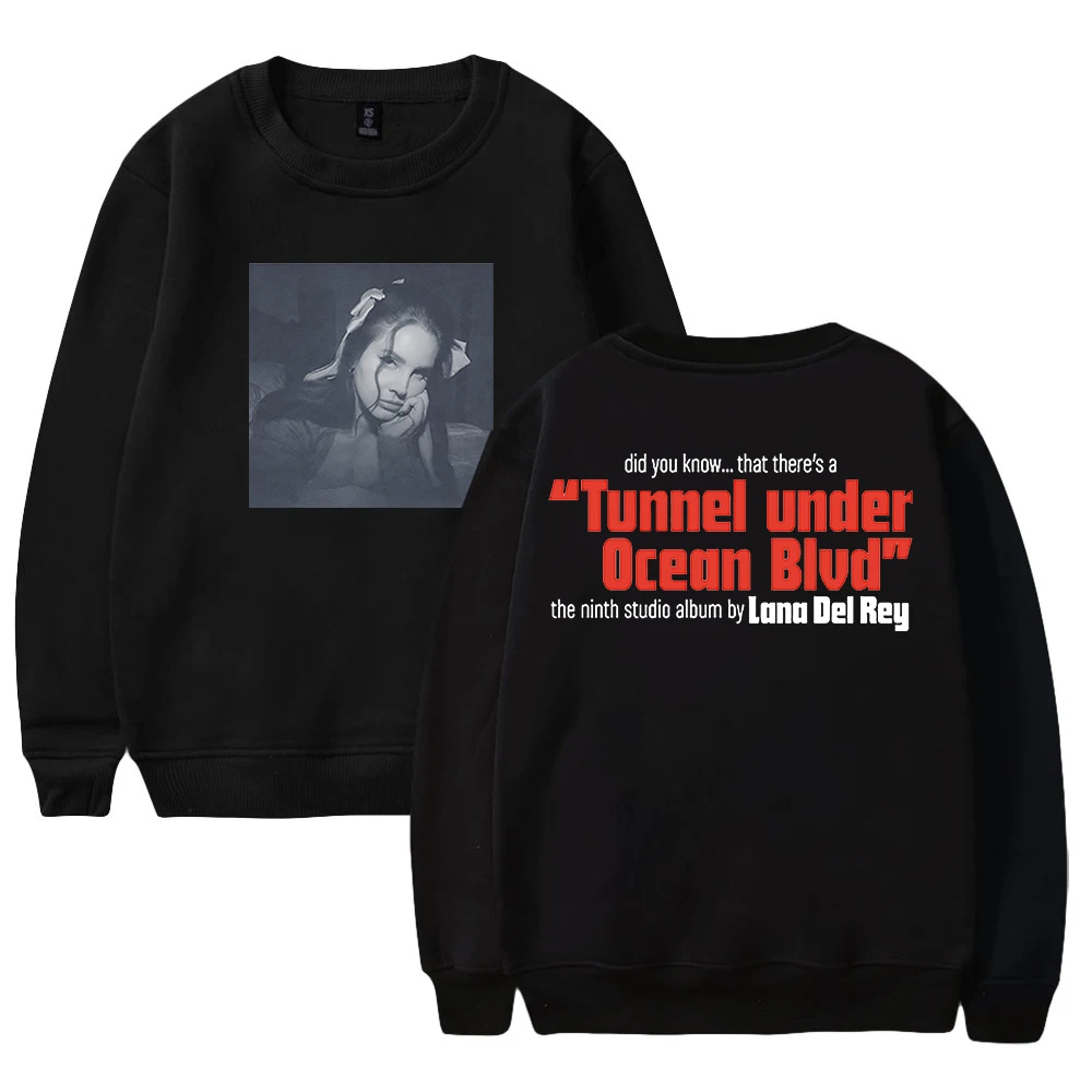 Lana Del Rey Tunnel Under Ocean Blvd Sweatshirt 2023 New Album Merch Crewneck Long Sleeve Streetwear Women Men Hip Hop Clothes