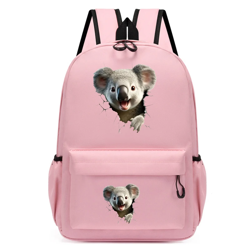 

Children Bagpack Cute Koala Print Girl Backpack Kindergarten Schoolbag Kids Cartoon Anime Girl Bookbag Travel Students Mochila