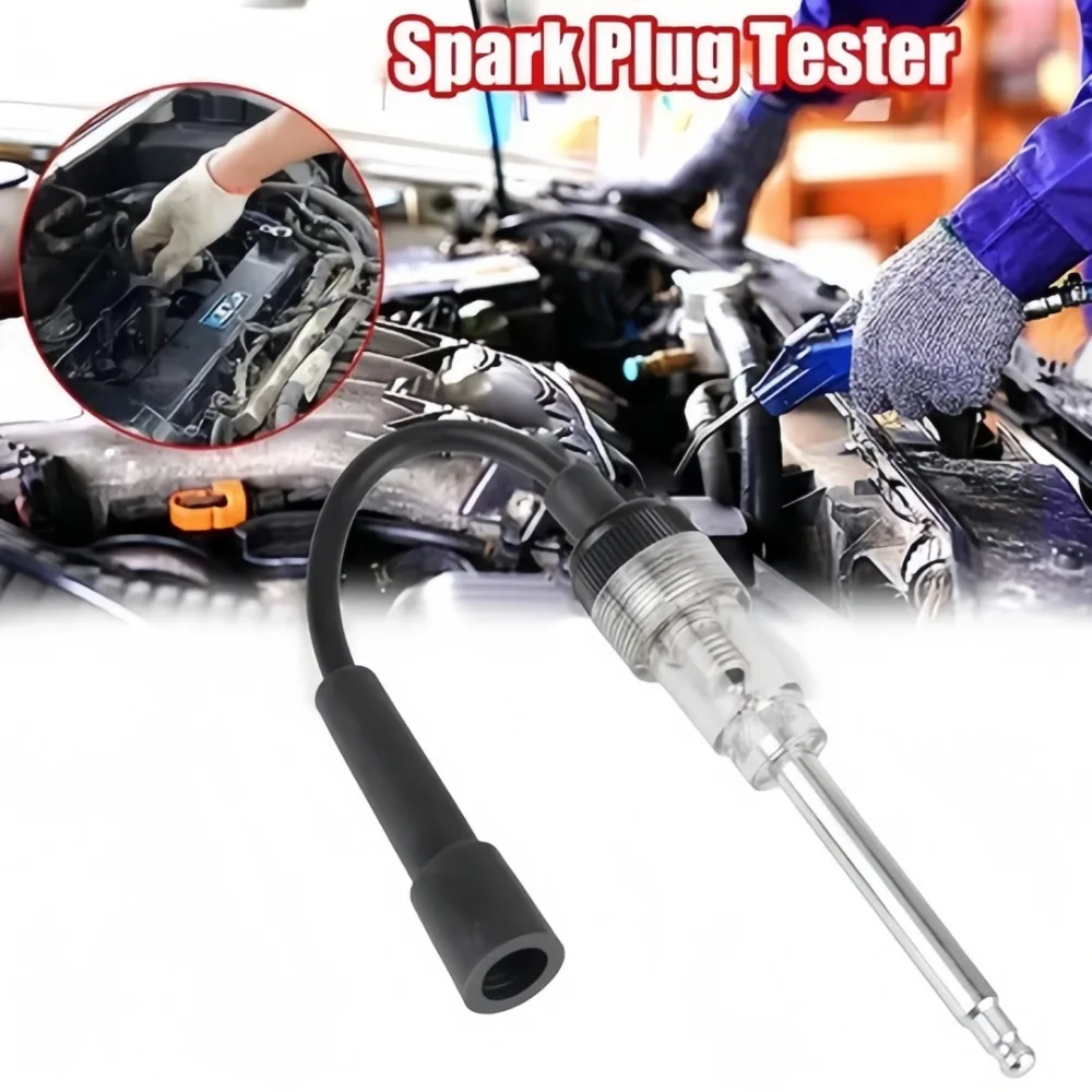 Car Spark Plug Plastic Tester Pen Ignition Coil Tester Automotive Engine Ignition System Diagnostic Tool Car Repair Accessories