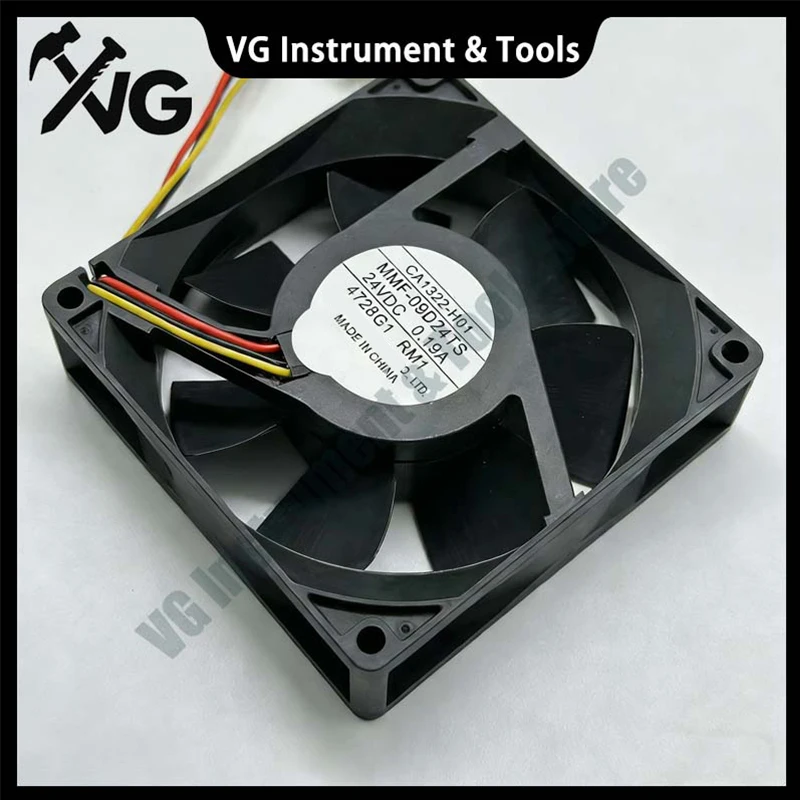 New For Melco MMF-09D24TS DC 24V 0.19A 90x90x25mm 3-Wire Server Cooling Fan