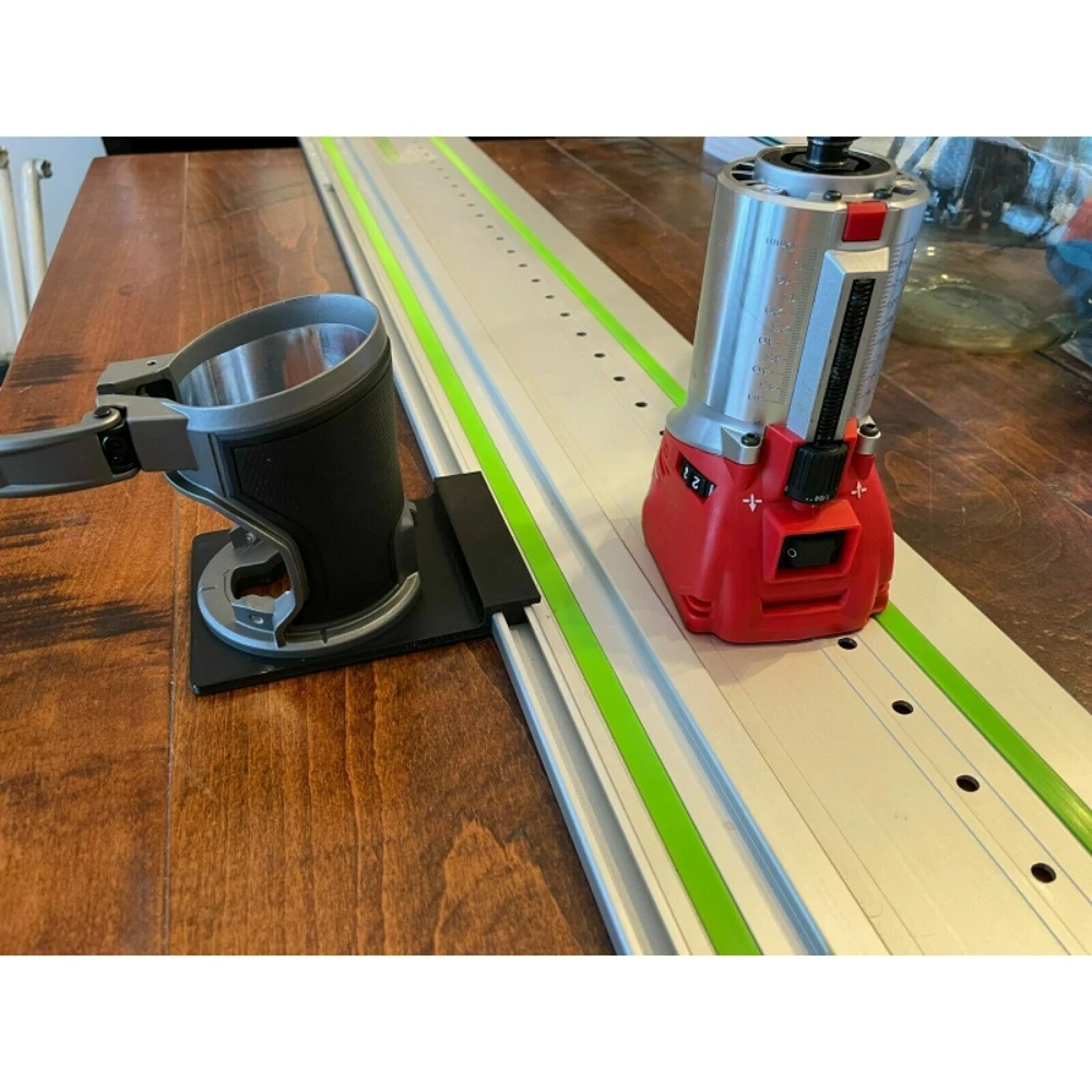 FOR Milwaukee Router Adapter to Makita or Festool Track Saw Guide Rail - 2723-20-3D printing